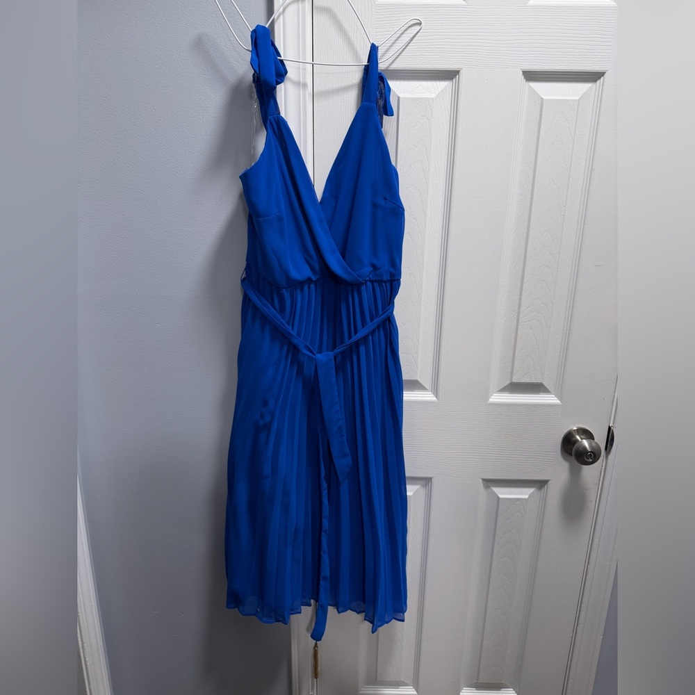As U Wish Royal Blue Midi Dress